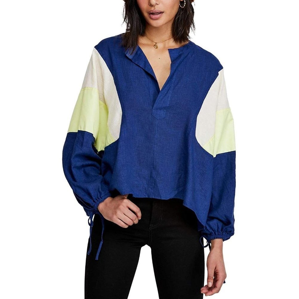Free People NWT Beating Hearts Colorblocked Drawst